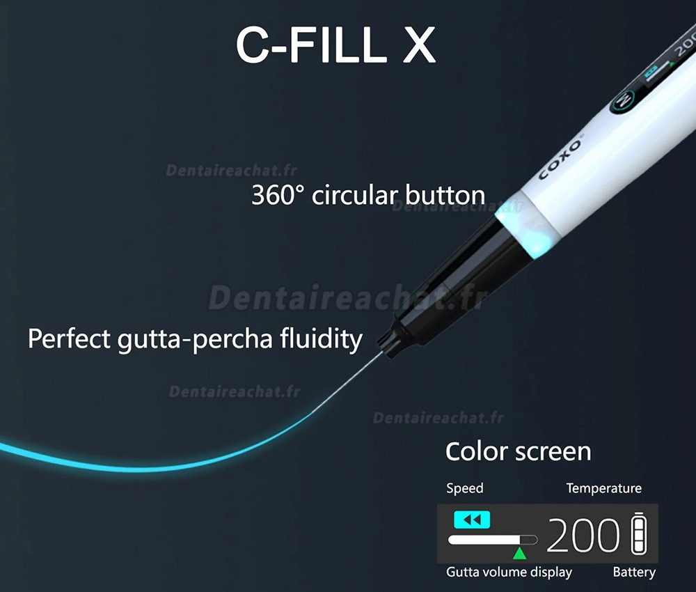 Système d'obturation sans fil, Système d'obturation 3D Gutta Percha COXO C-FILL X